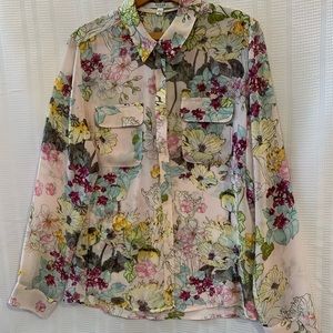 Guess Floral Blouse, Sheer and Lightweight